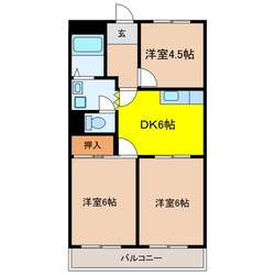 掛川駅 徒歩5分 4階の物件間取画像